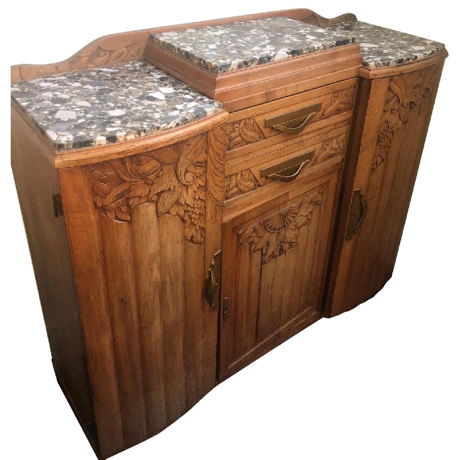 Antique Bar Cabinet - image-0