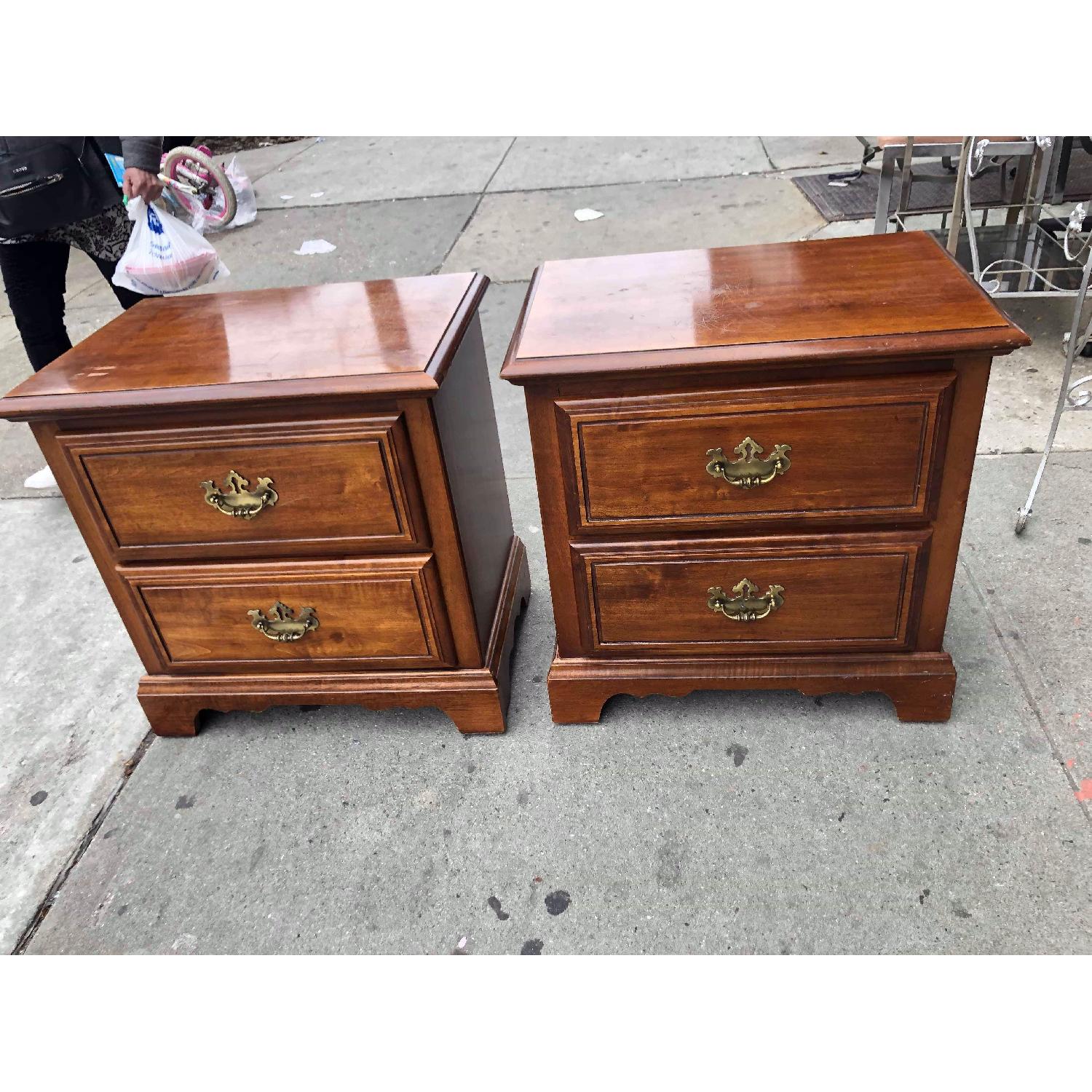 American Drew Solid Wood Nightstands - image-1