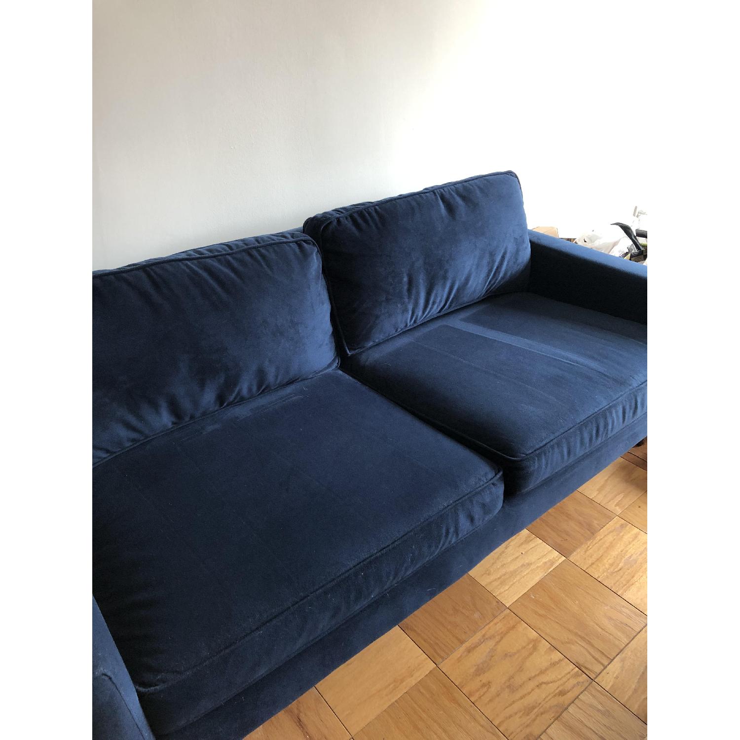 West Elm Leon Wood Frame Loveseat - image-1