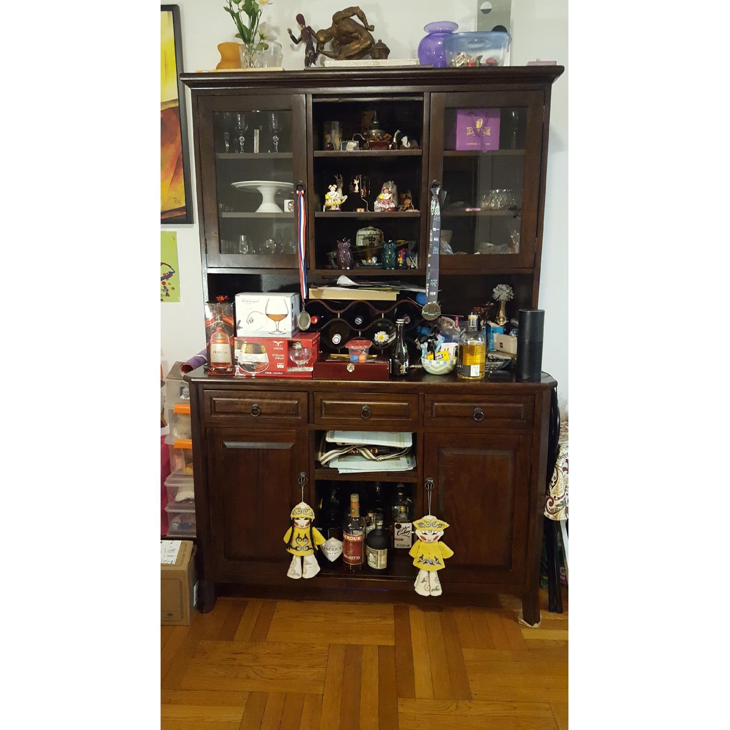 Crate & Barrel Buffet w/ Hutch - image-1