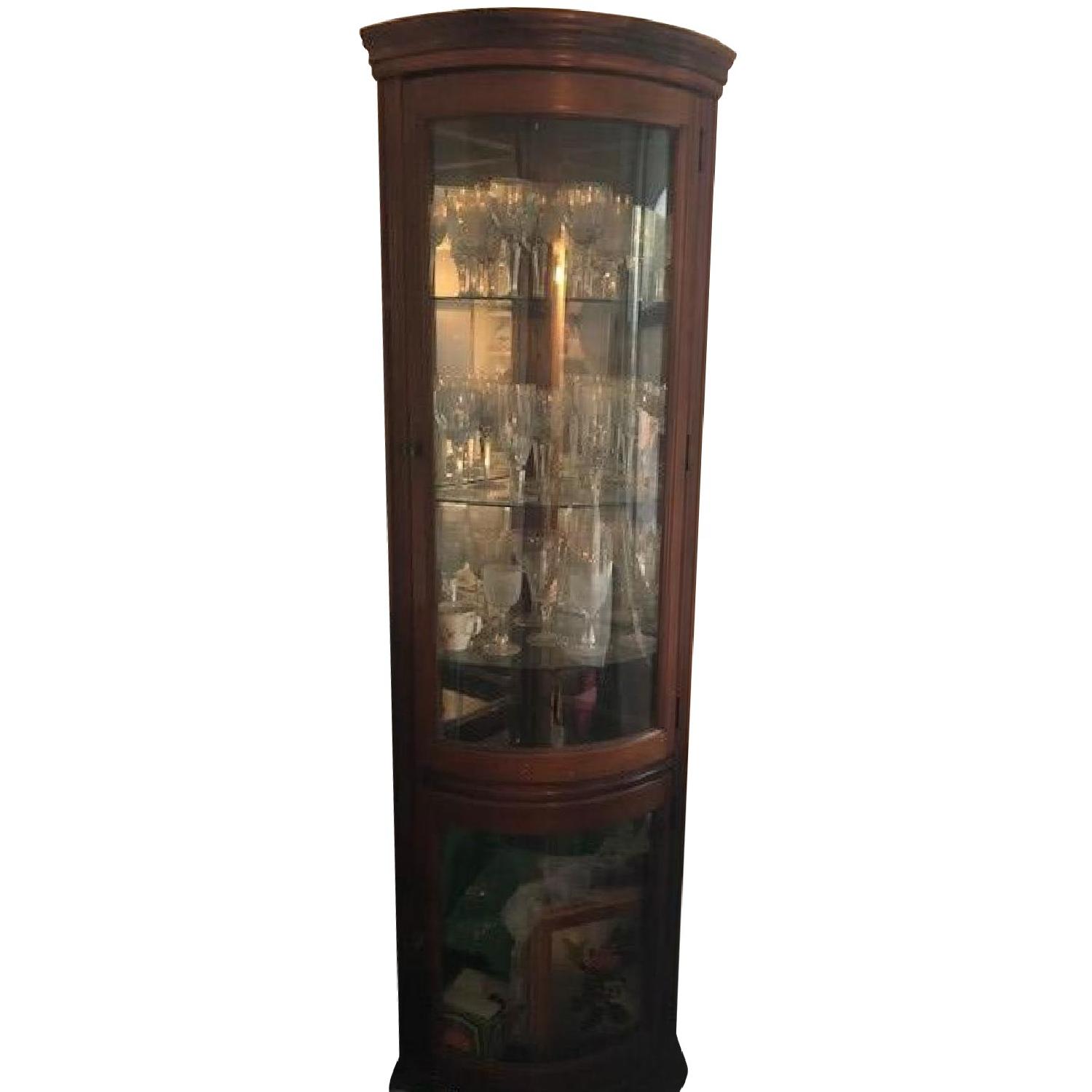 Macy's Corner Display In Mahogany AptDeco