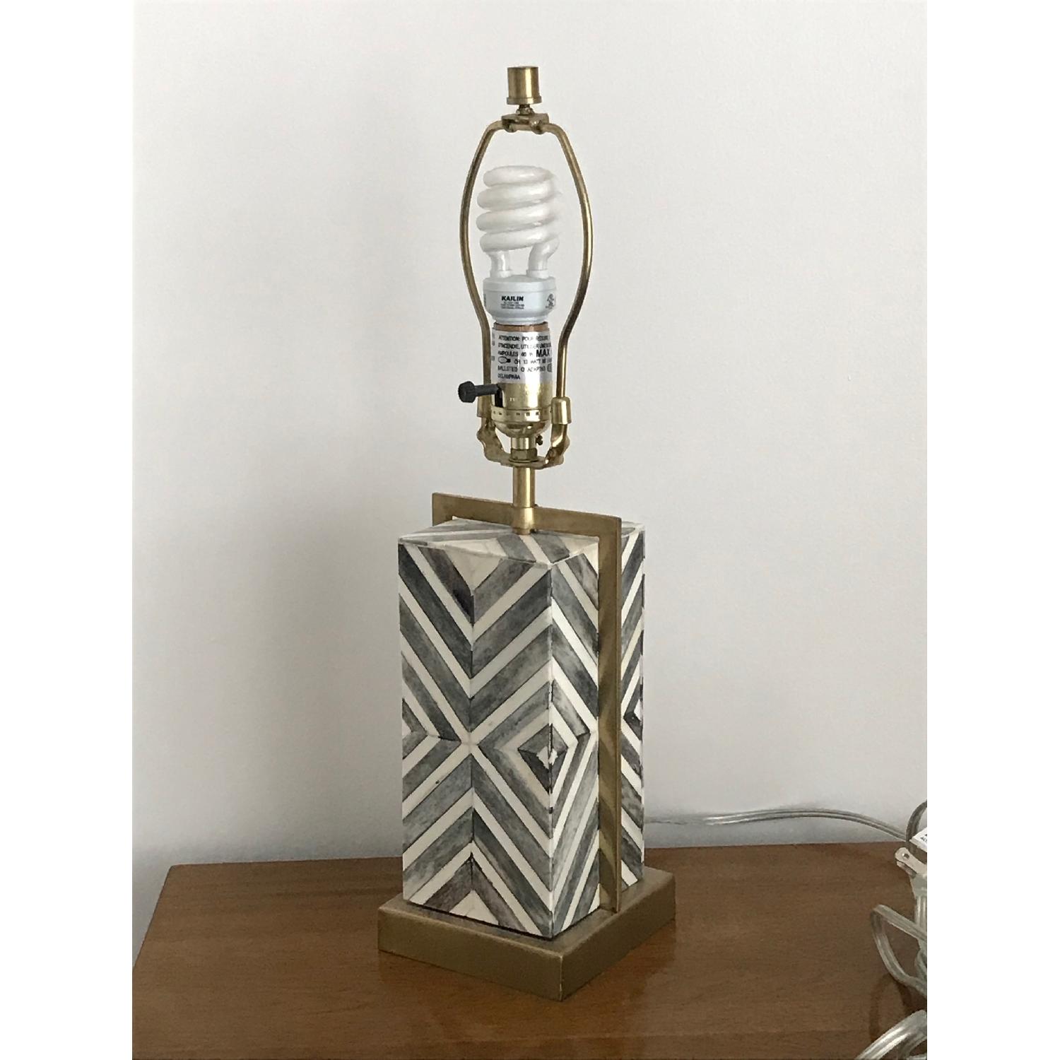 West Elm Chevron Deco Lamp Base - image-1