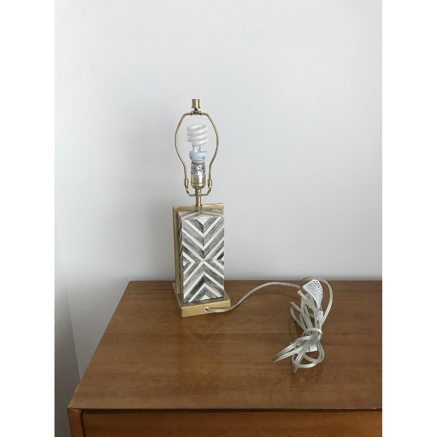 West Elm Chevron Deco Lamp Base - image-2