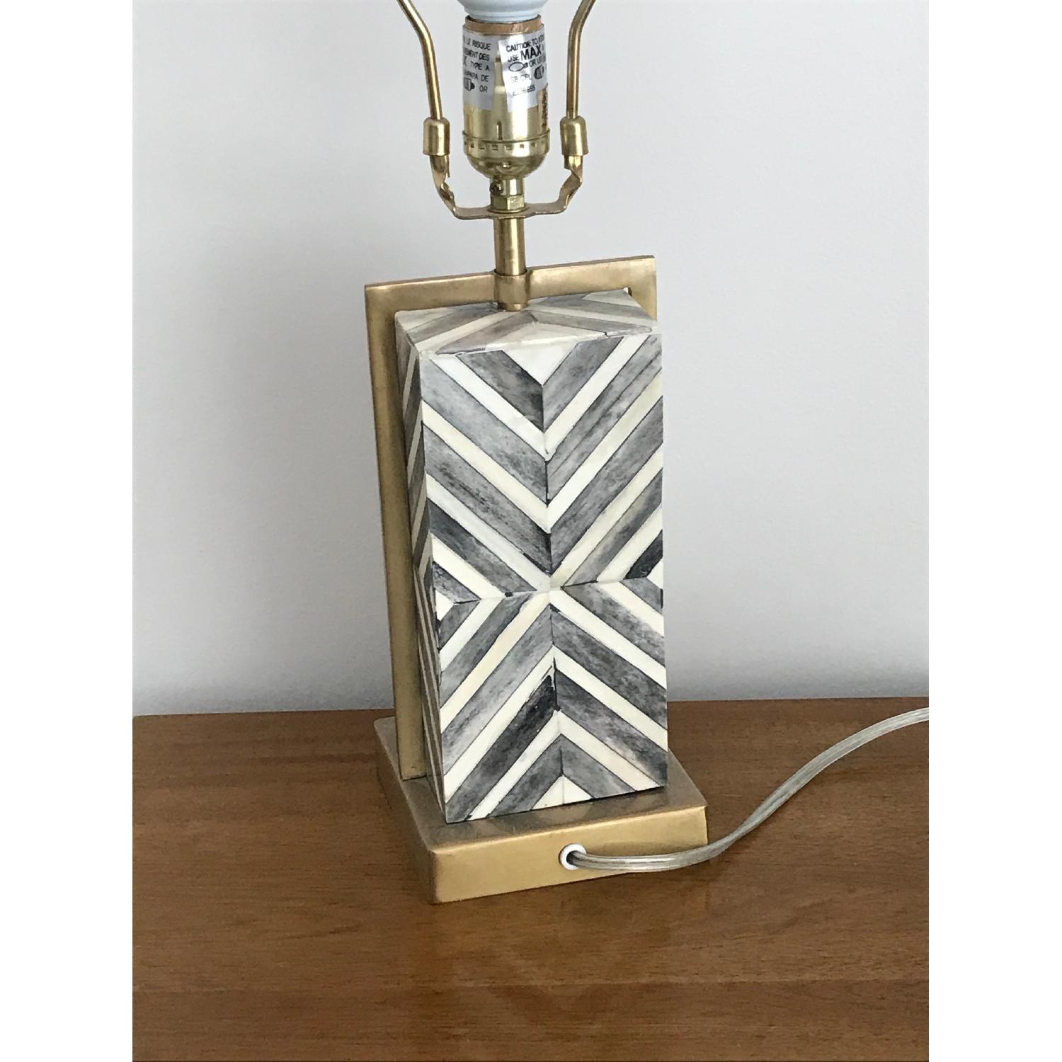 West Elm Chevron Deco Lamp Base - image-3