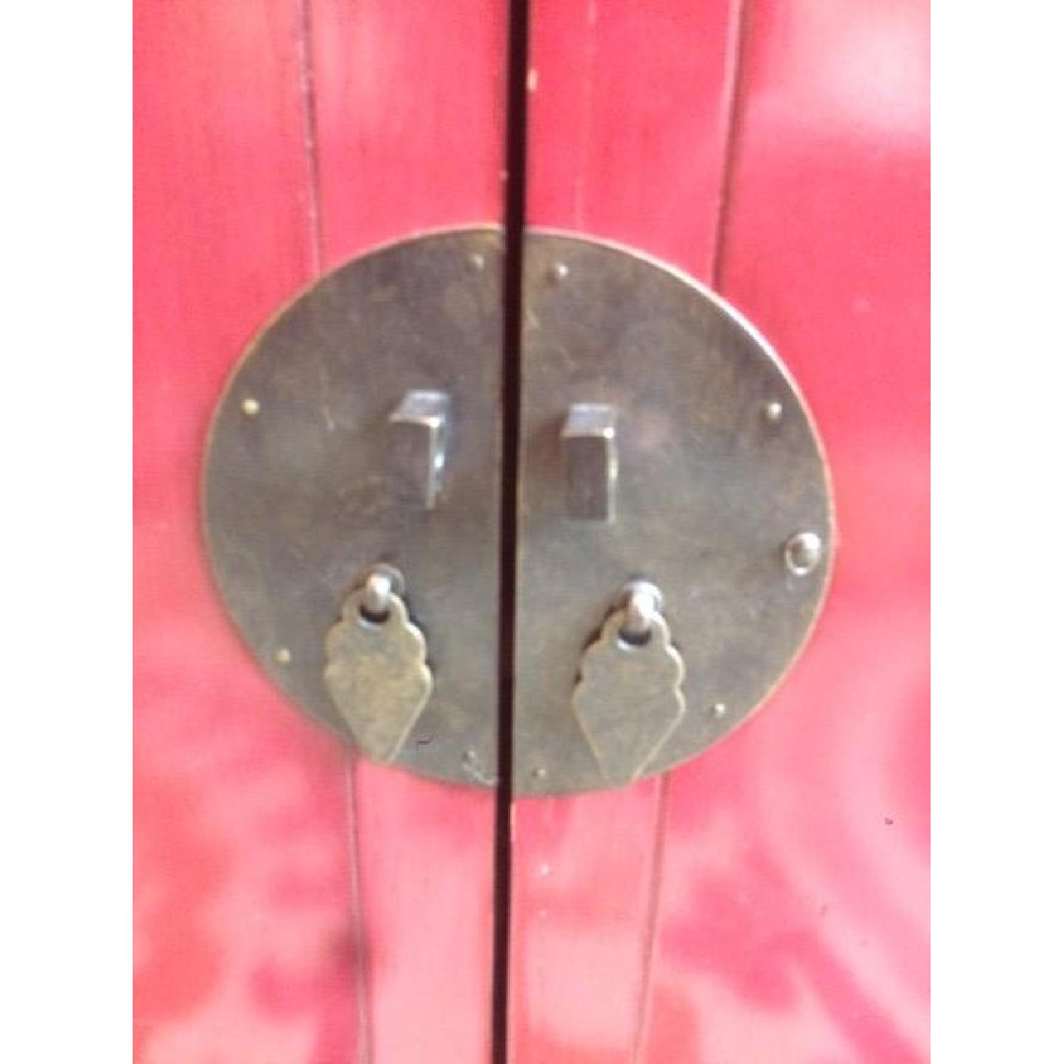 Pier 1 Red Lacquer Media Stand - image-5