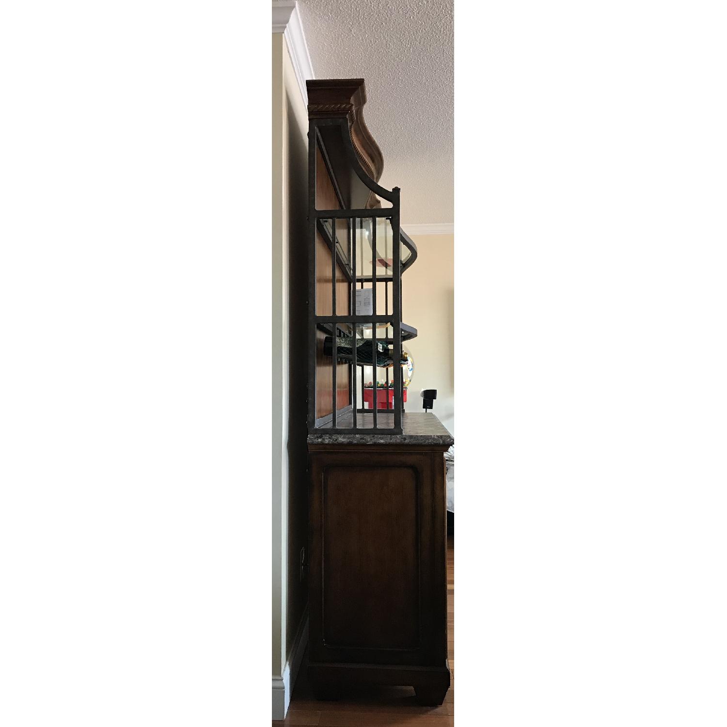 Century Solid Wood Credenza w/ Detachable Wine Rack - image-2