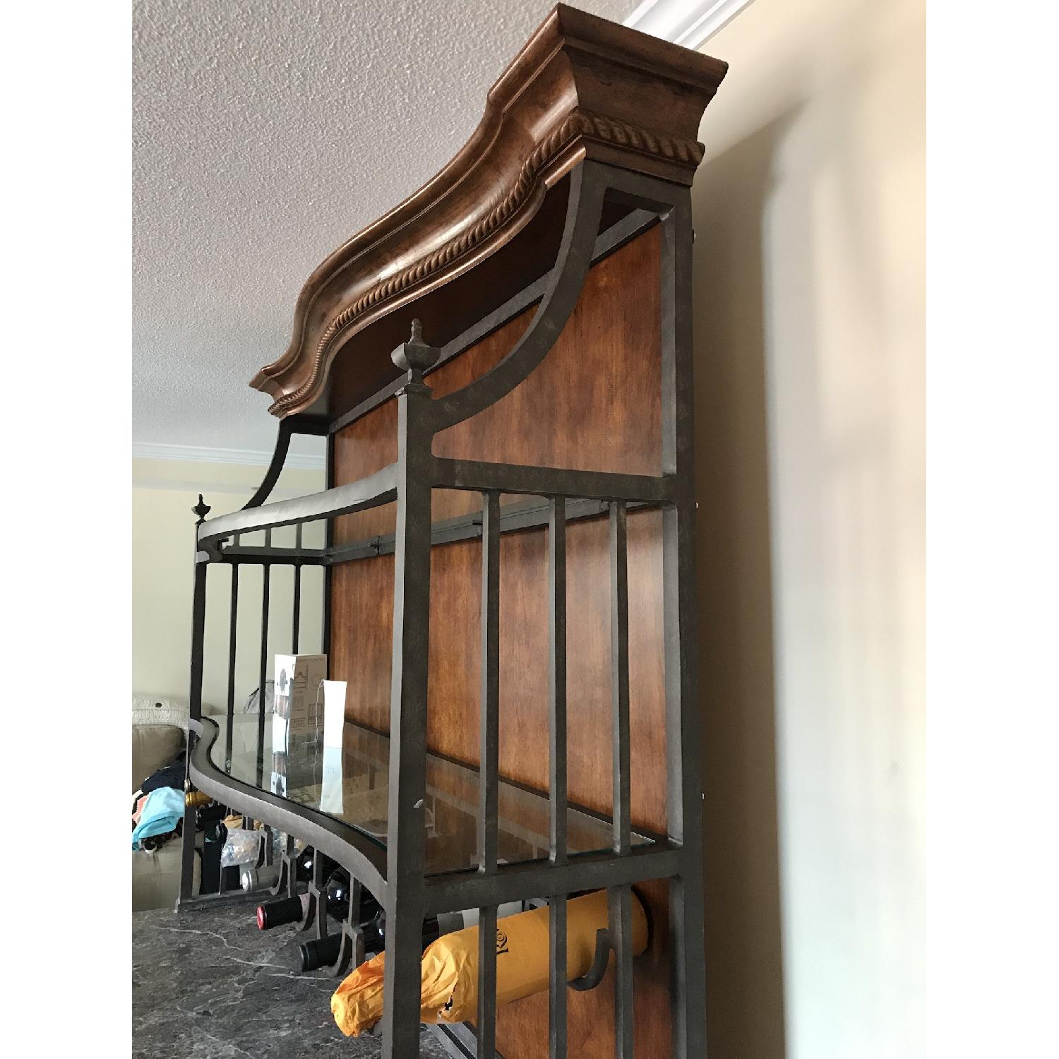 Century Solid Wood Credenza w/ Detachable Wine Rack - image-3