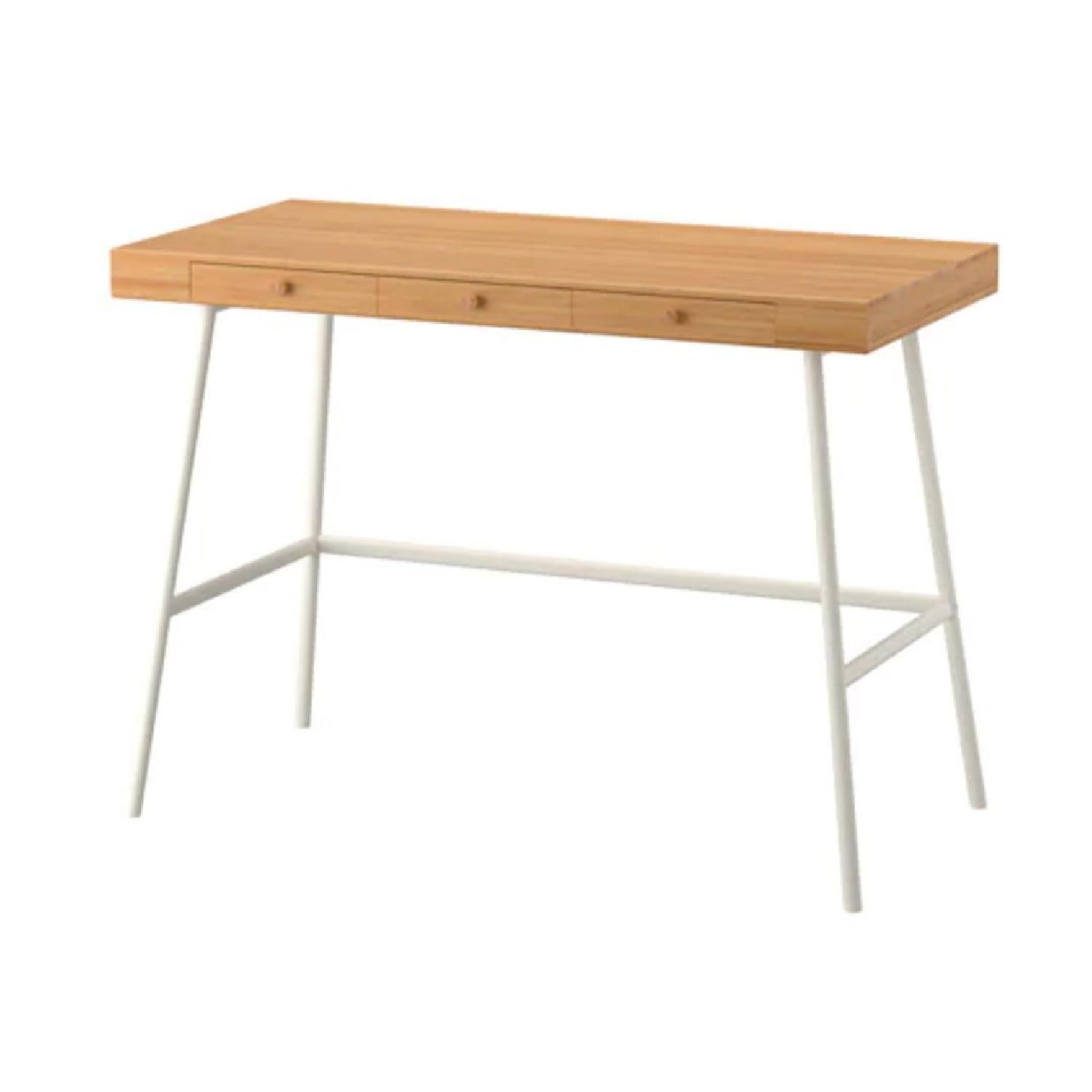 Ikea Bamboo Desk AptDeco
