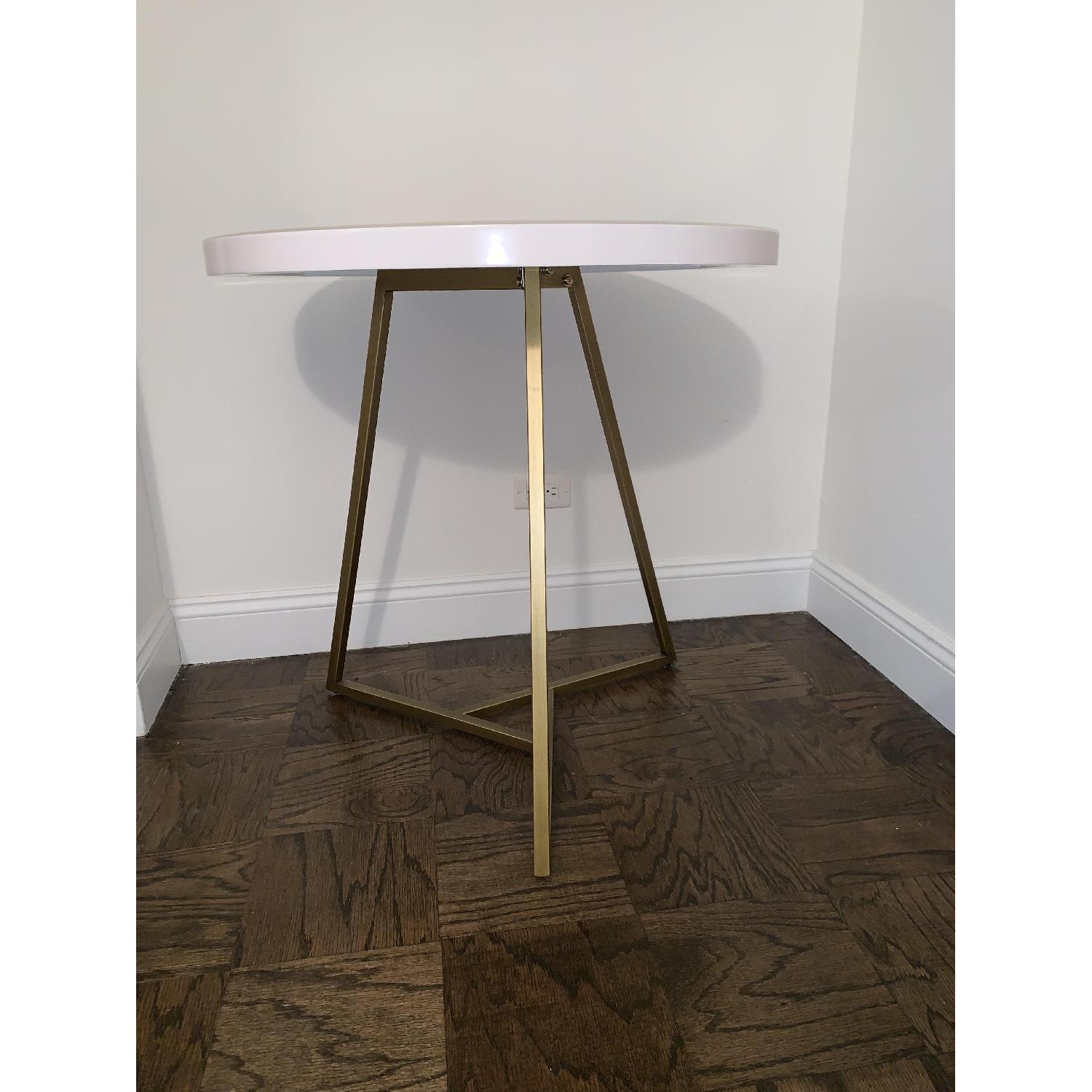 West Elm Lacquer Top Cafe Table - image-3