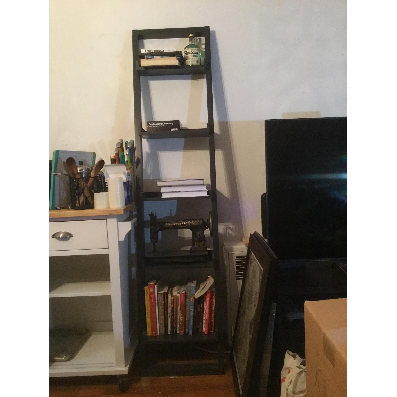 Crate & Barrel Ladder Bookshelf - image-1