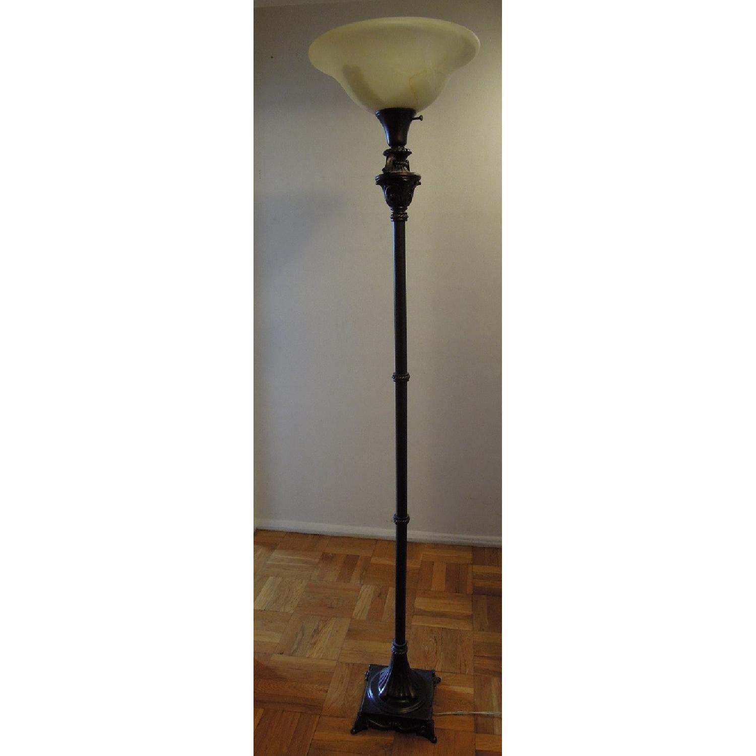 Hunter Lighting Torchiere Floor Lamp - image-1