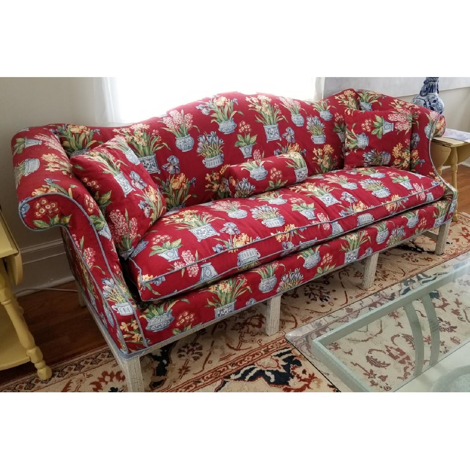 Camel Back Sofa w/ Slipcover - image-3