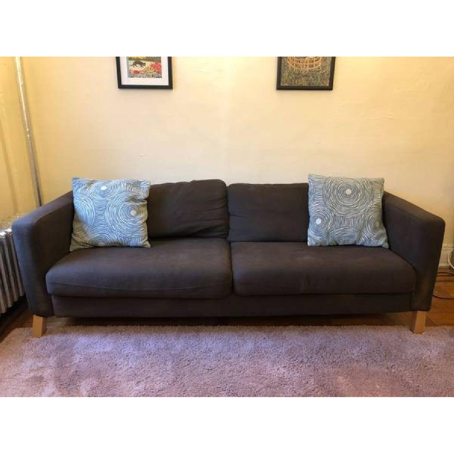 Ikea Karlstad Brown Sofa - image-1