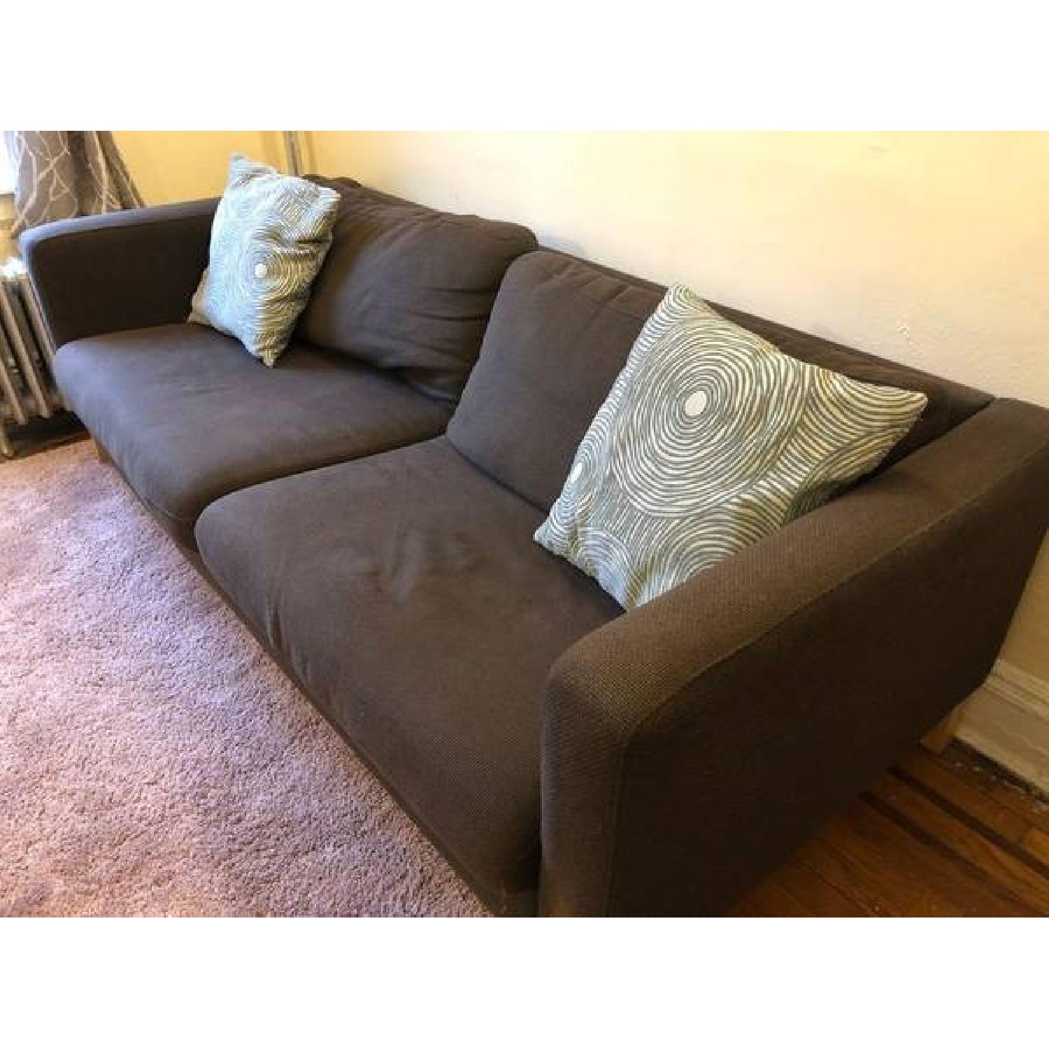 Ikea Karlstad Brown Sofa - image-2