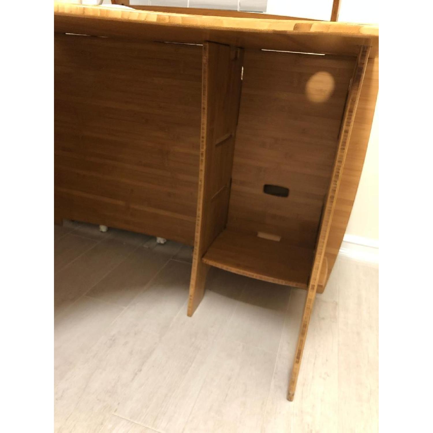 Legare Furniture Modern Bamboo Corner Office Desk - image-5