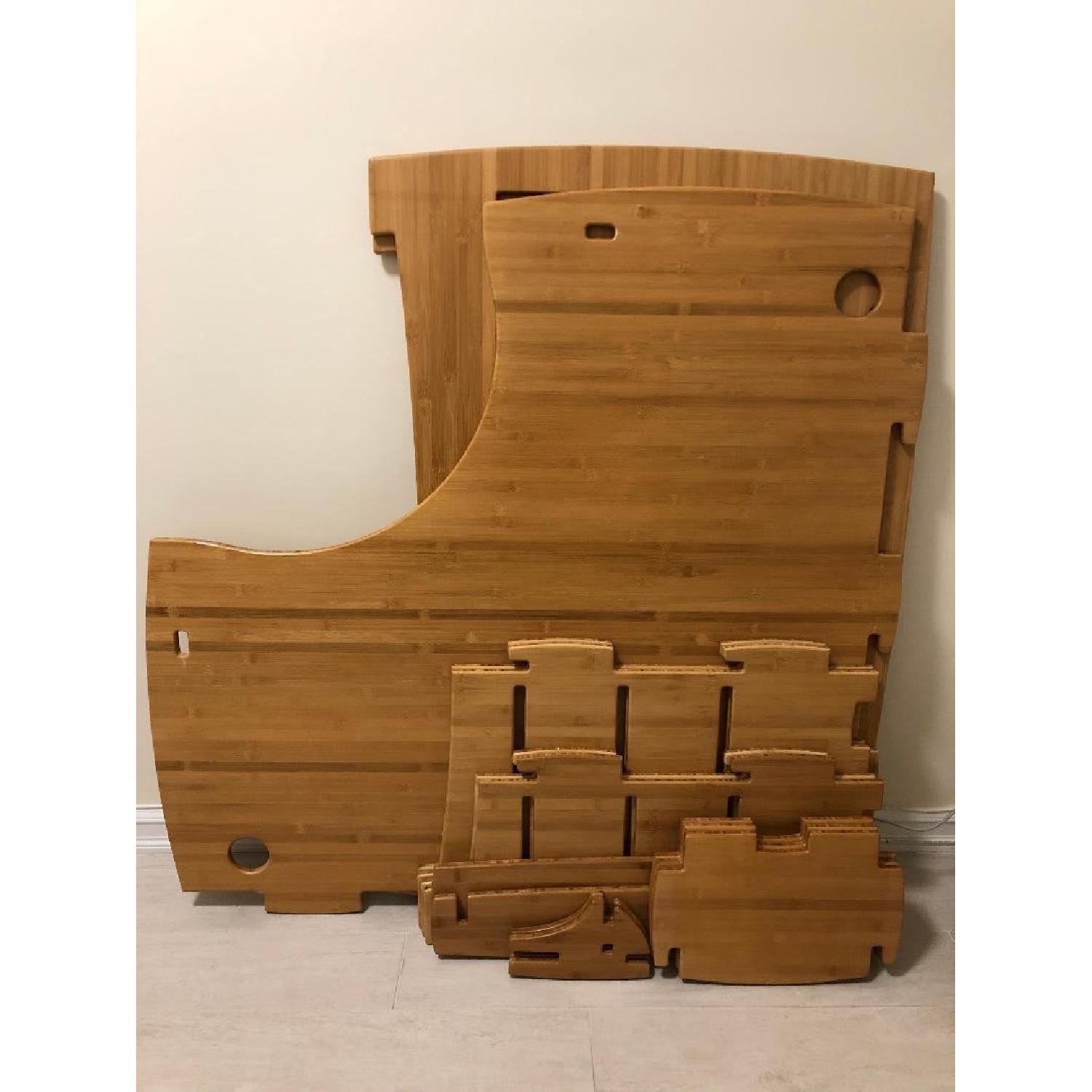 Legare Furniture Modern Bamboo Corner Office Desk - image-6