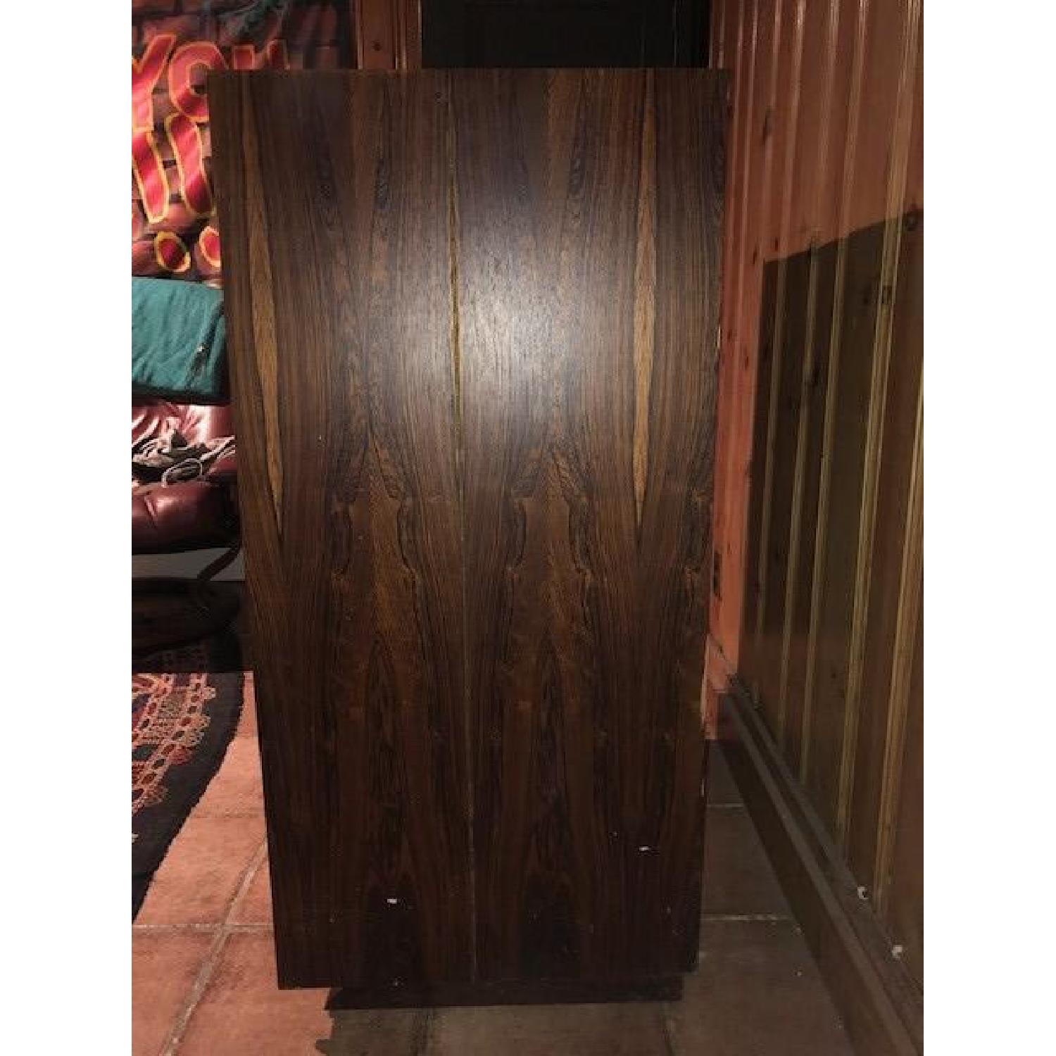 Vintage Mid Century Danish Fold-Out Desk Cabinet - image-2