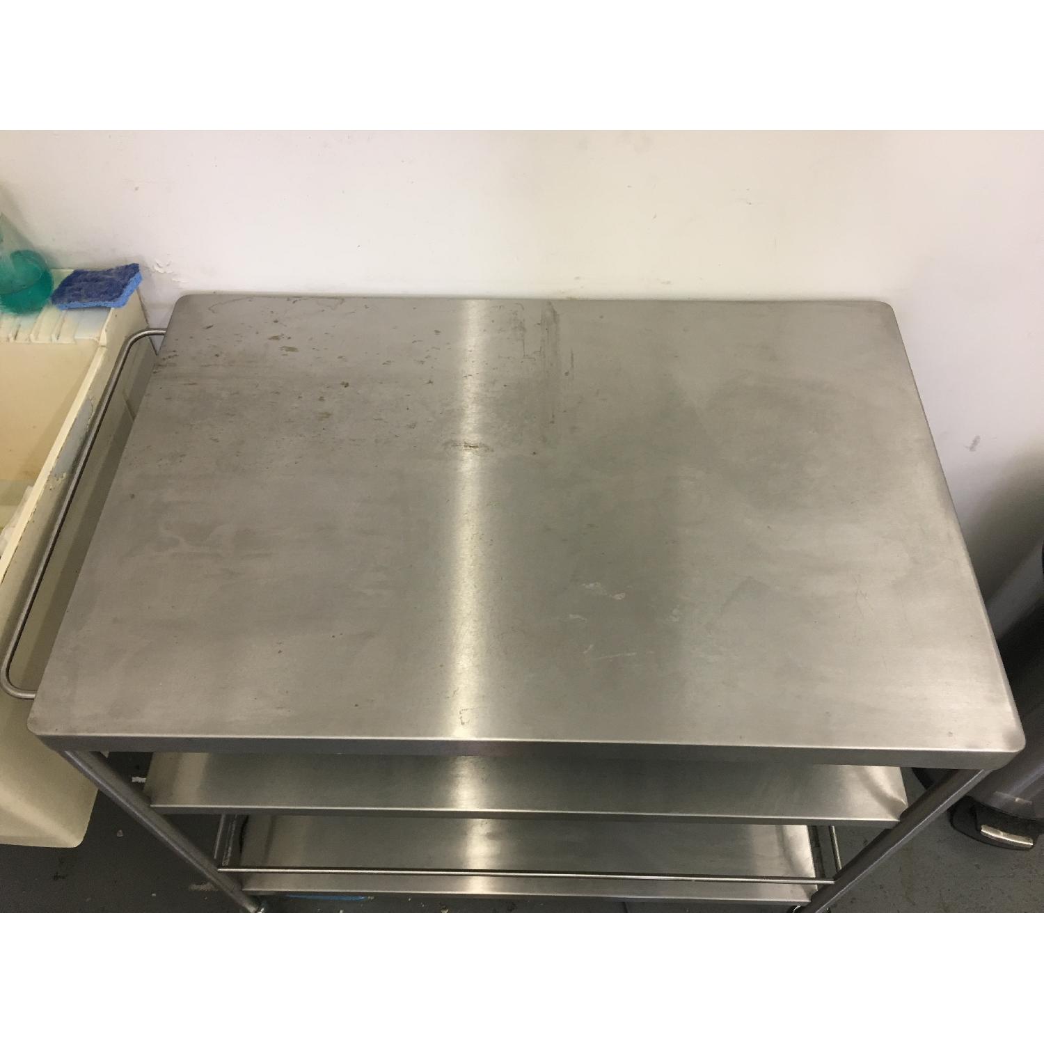 Ikea Flytta Stainless Steel Rolling Kitchen Cart - image-3