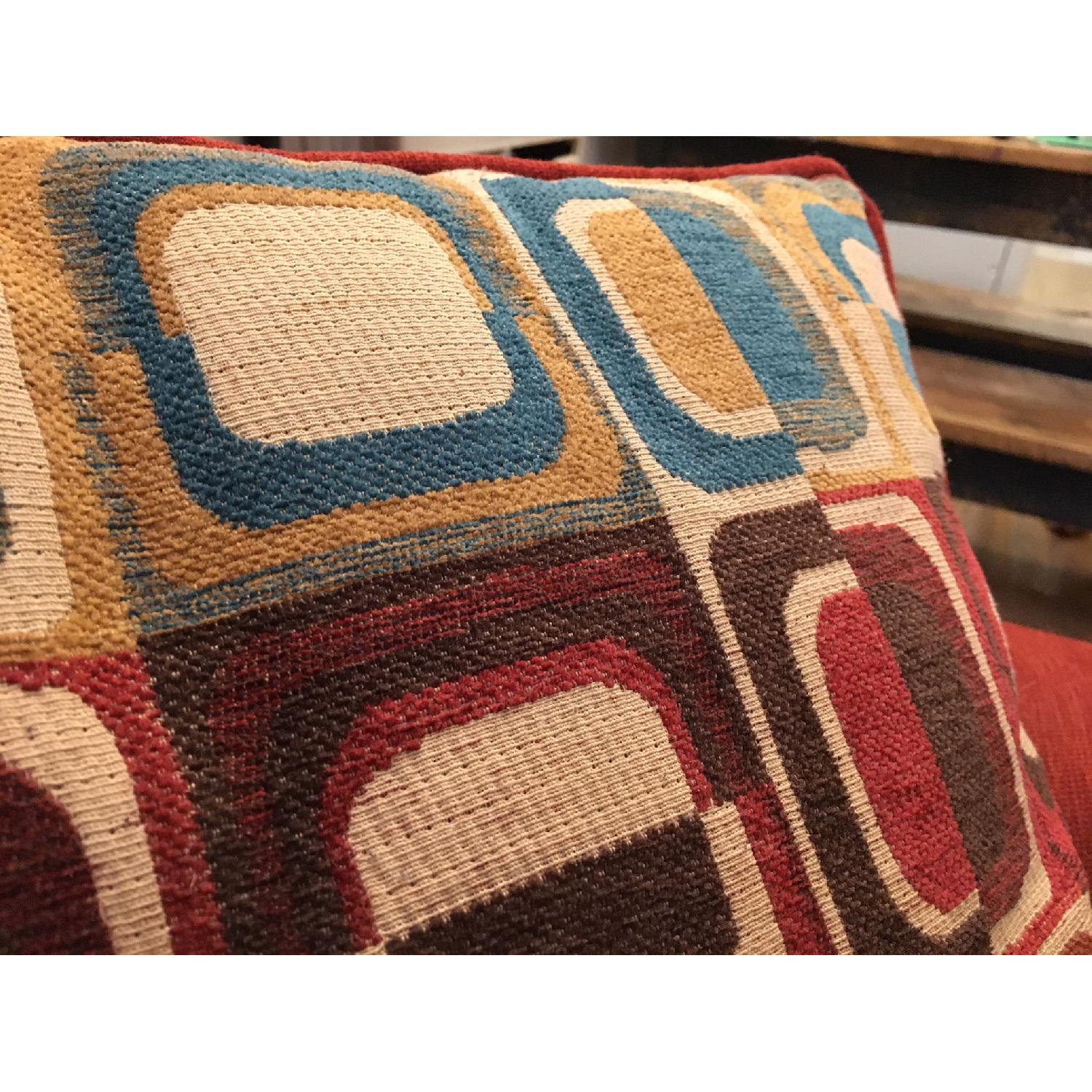 Bob's Red Oversized Sofa w/ Memory Foam Seating - image-3