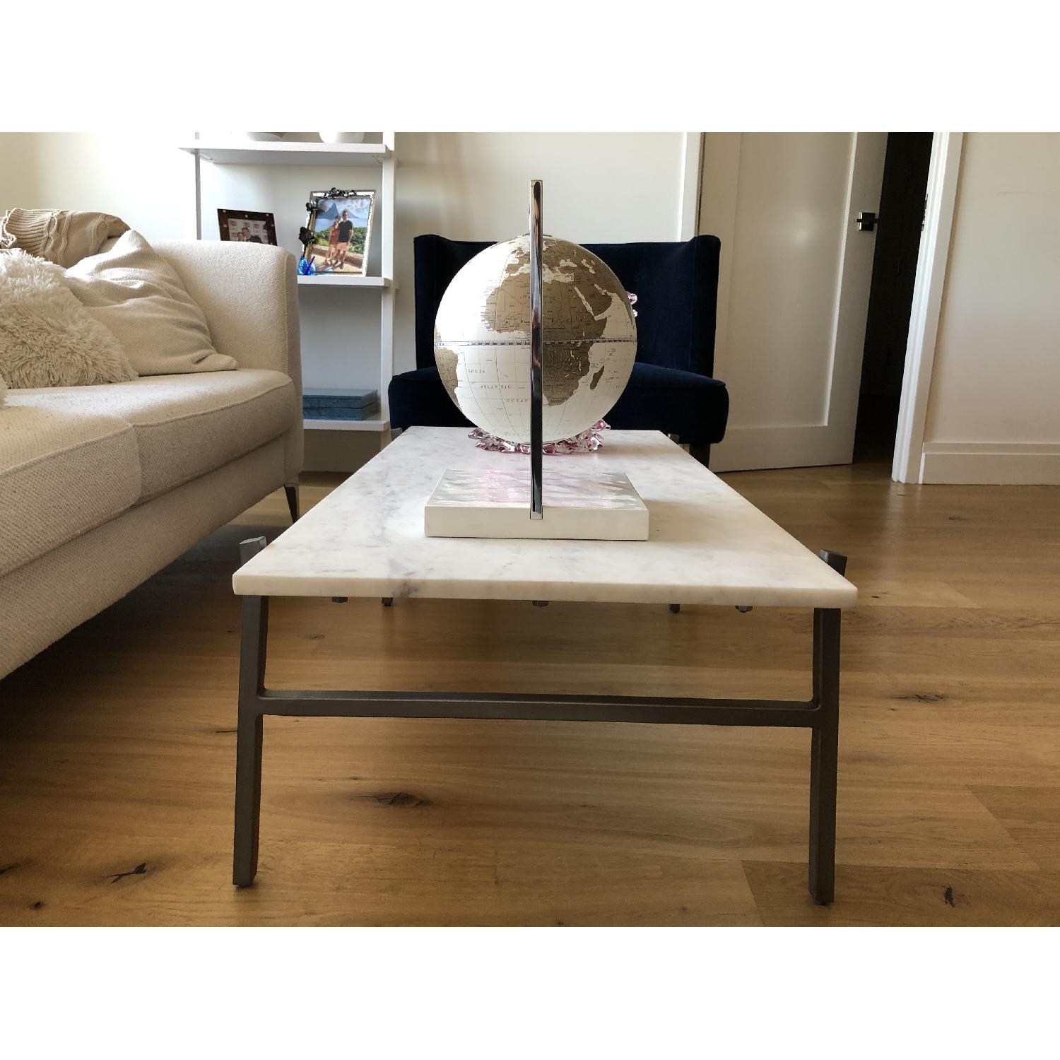 CB2 Slab Marble Antiquated Coffee Table AptDeco