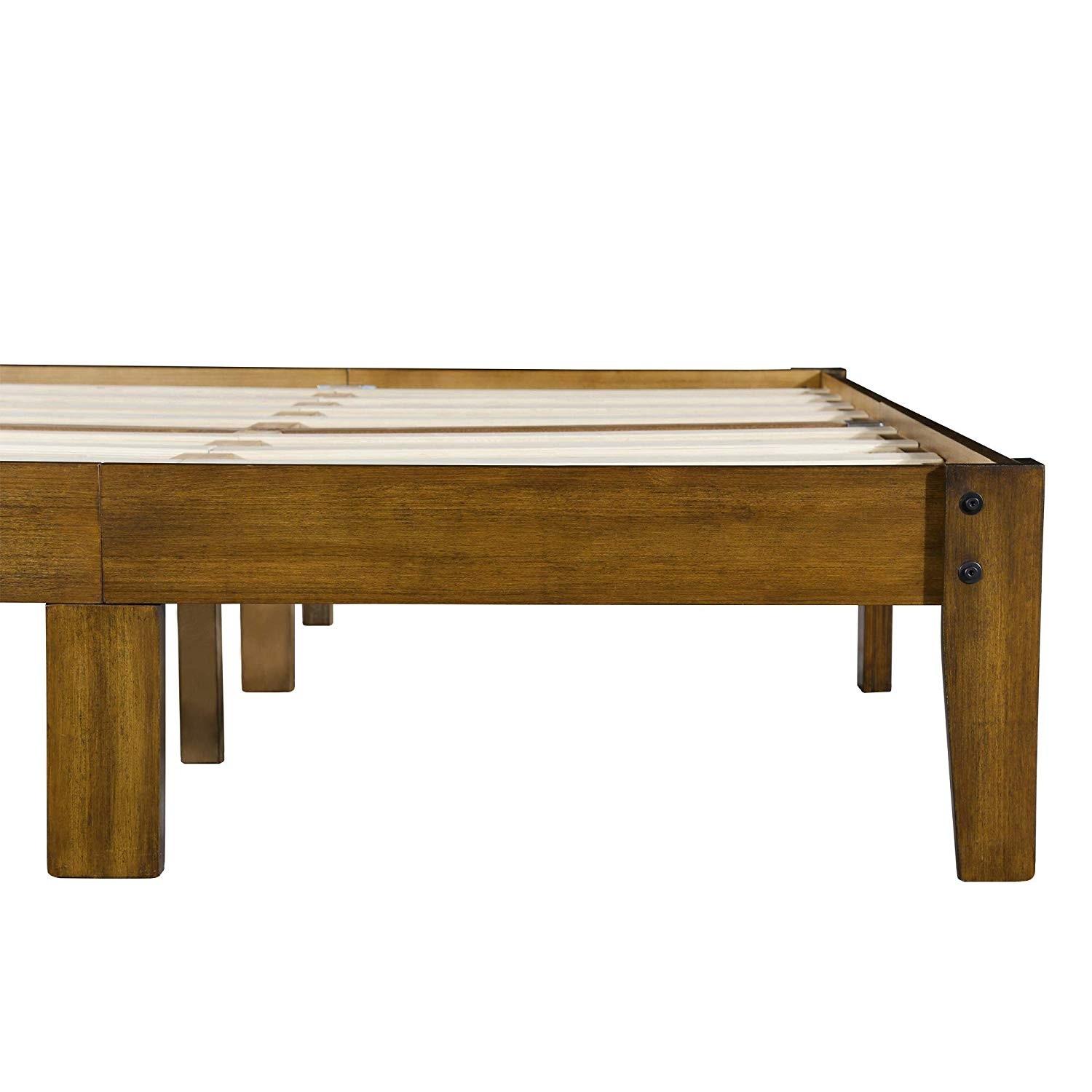 Ecos Living Rustic Solid Wood Platform Bed - image-2