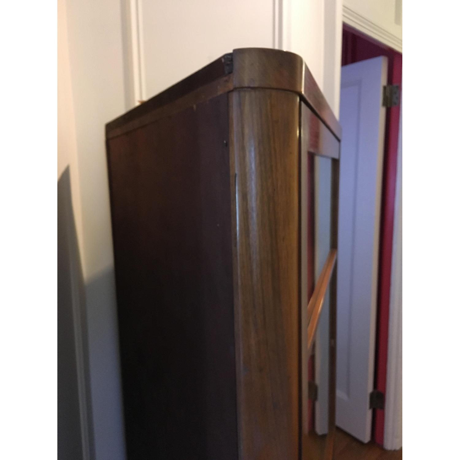 Mid-Century Glass-Front Corner Cabinet - image-3