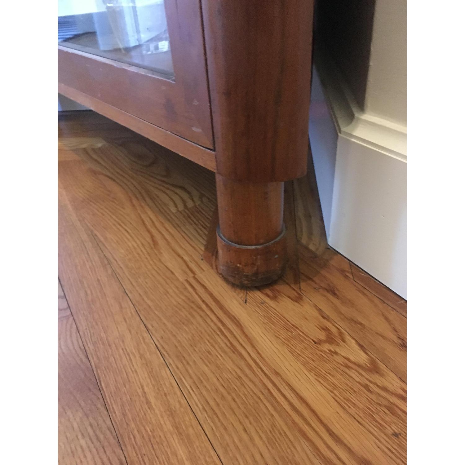 Mid-Century Glass-Front Corner Cabinet - image-5