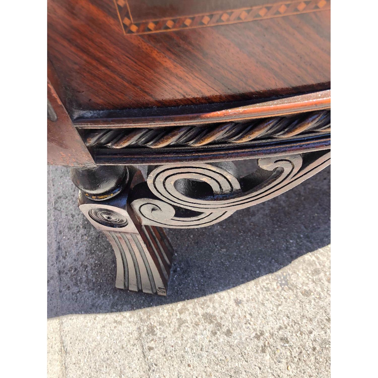 Antique 1920s Half Moon Inlaid Dresser w/ Original Handles - image-12