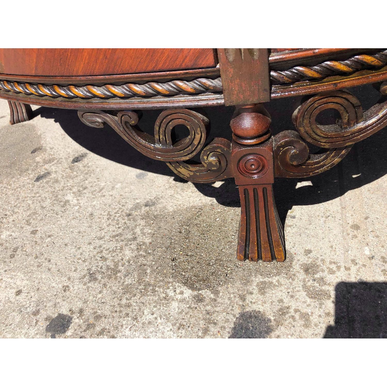 Antique 1920s Half Moon Inlaid Dresser w/ Original Handles - image-16