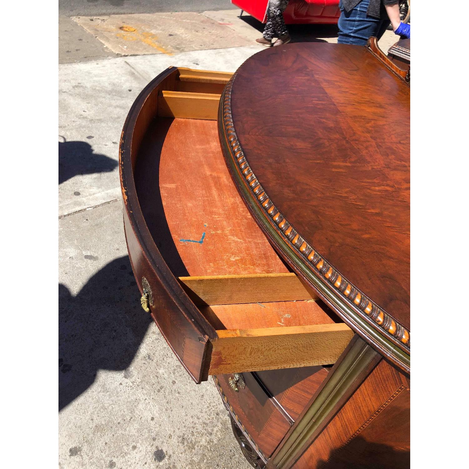 Antique 1920s Half Moon Inlaid Dresser w/ Original Handles - image-20
