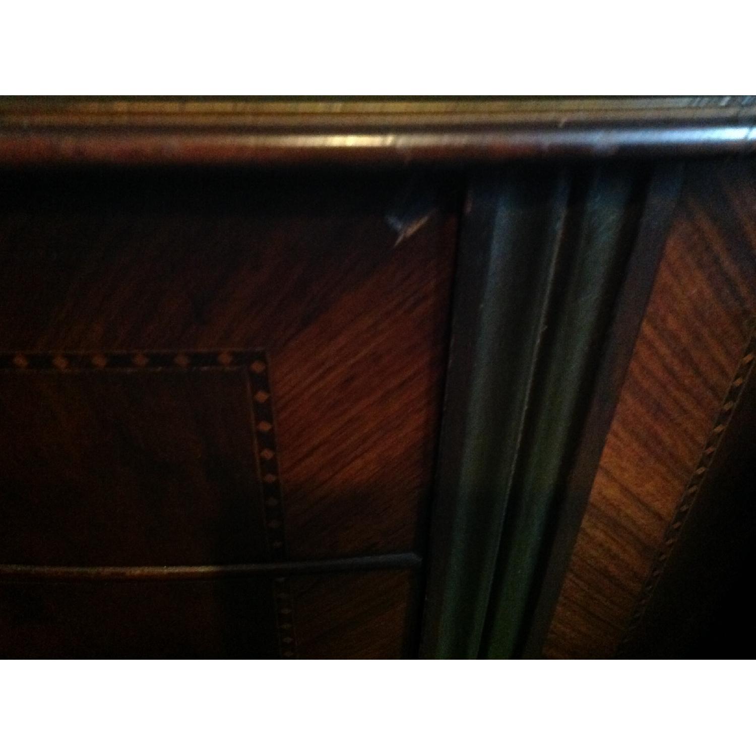 Antique 1920s Half Moon Inlaid Dresser w/ Original Handles - image-22