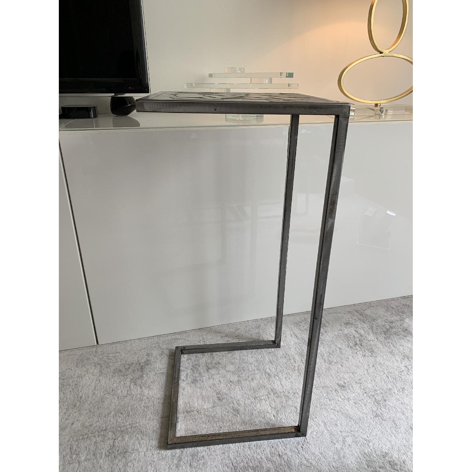 Modern Metal Side Table AptDeco