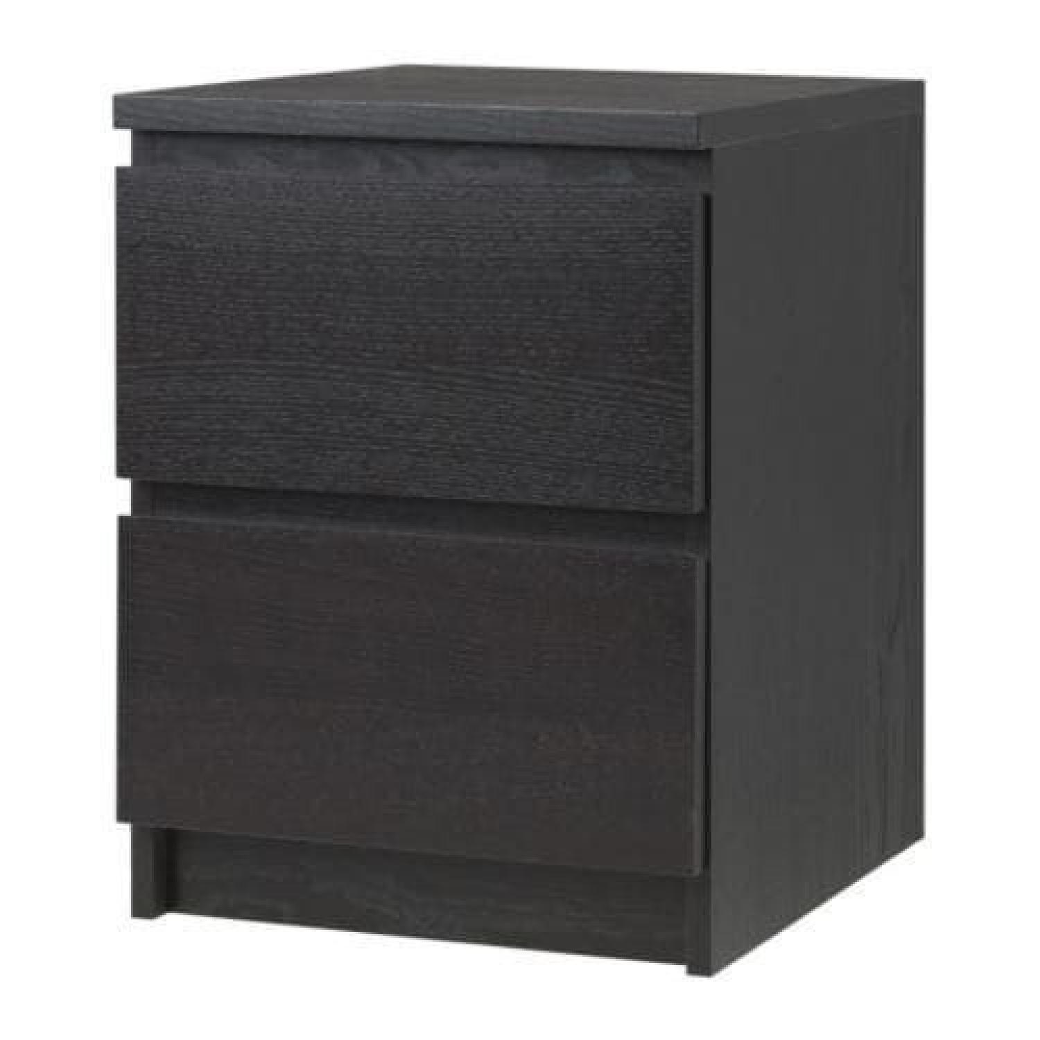 Ikea Malm 2 Drawer Nightstand - image-0