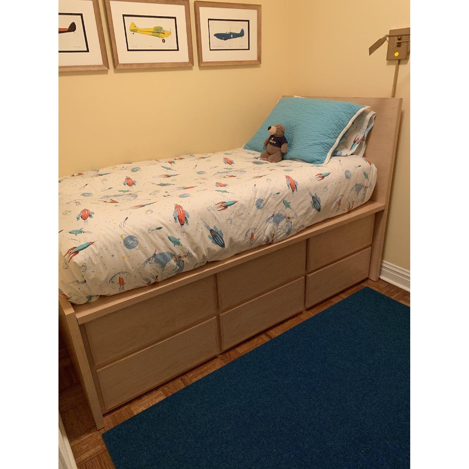 Urban Green Solid Maple Twin Storage Bed - image-1