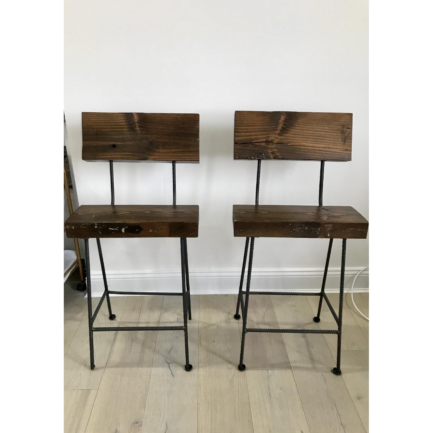 Custom Made Wooden Counter Stools - image-1