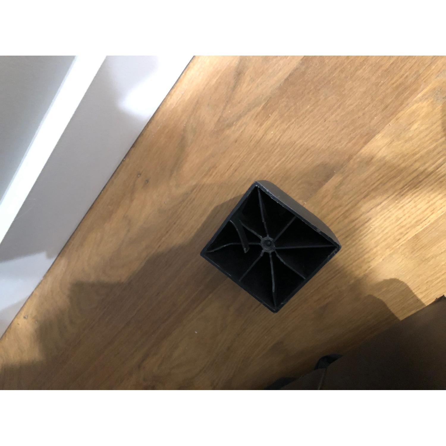 Brown Corduroy Fabric Sofa w/ Dark Brown PU Base - image-5