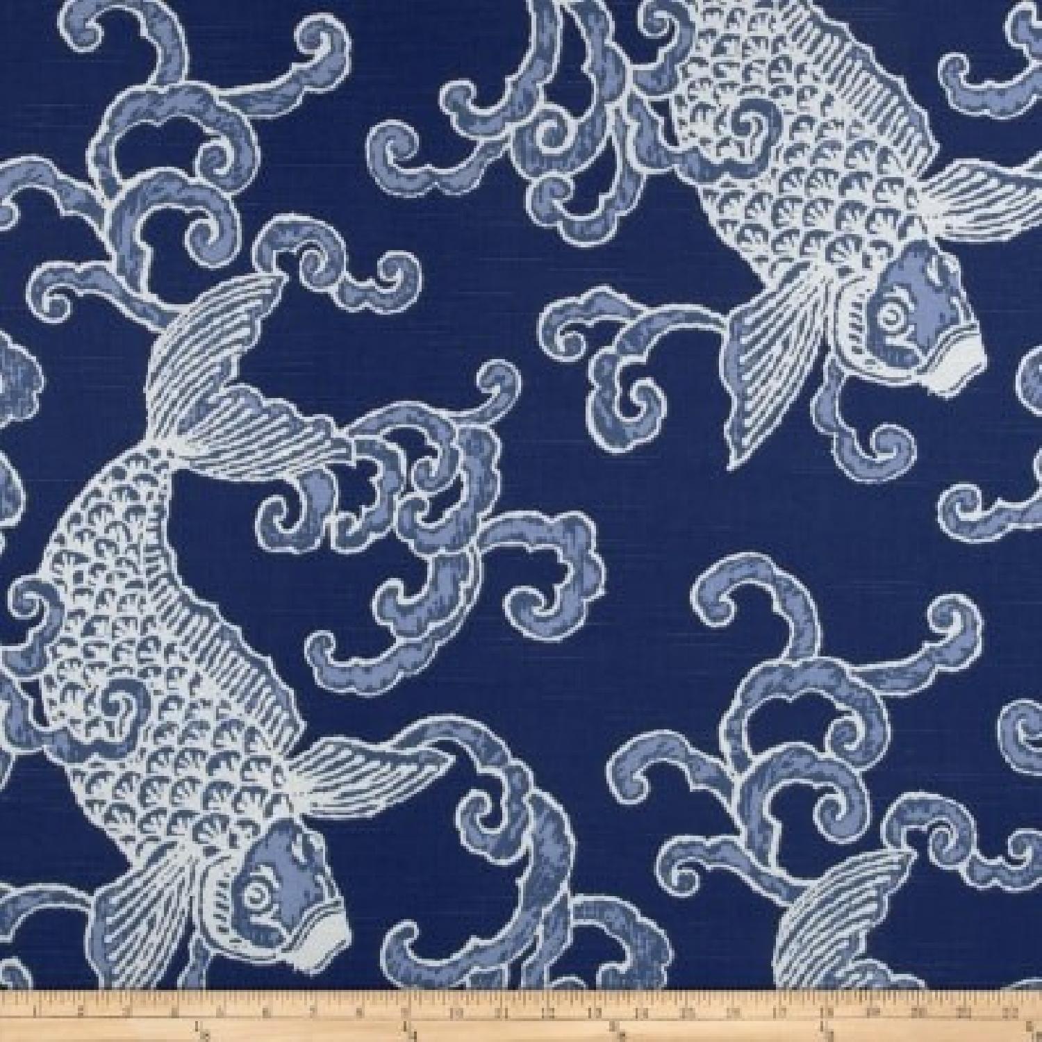 Schumacher Fabric Upholstered Wing Chairs - image-3