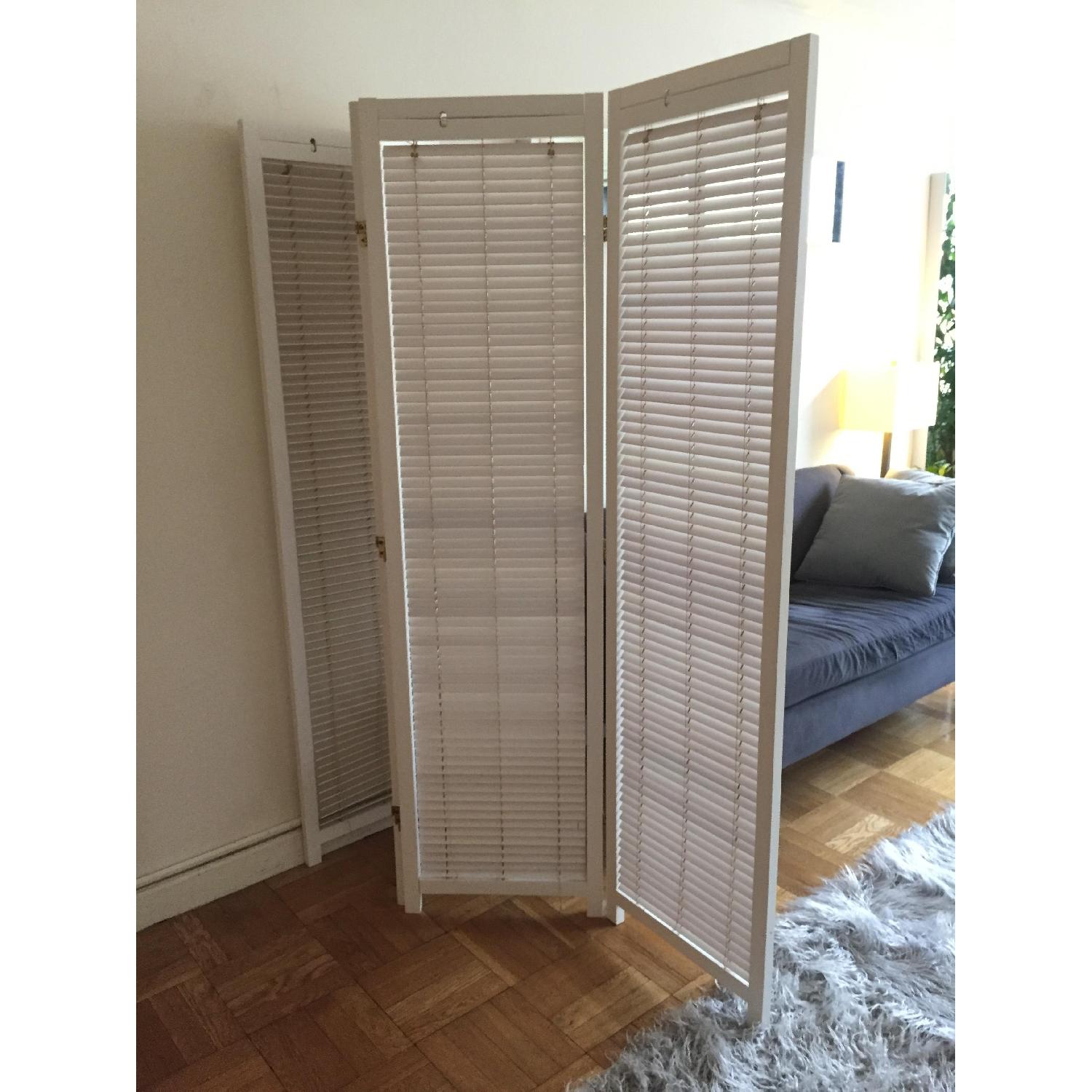White 3 Panel Room Divider - image-1