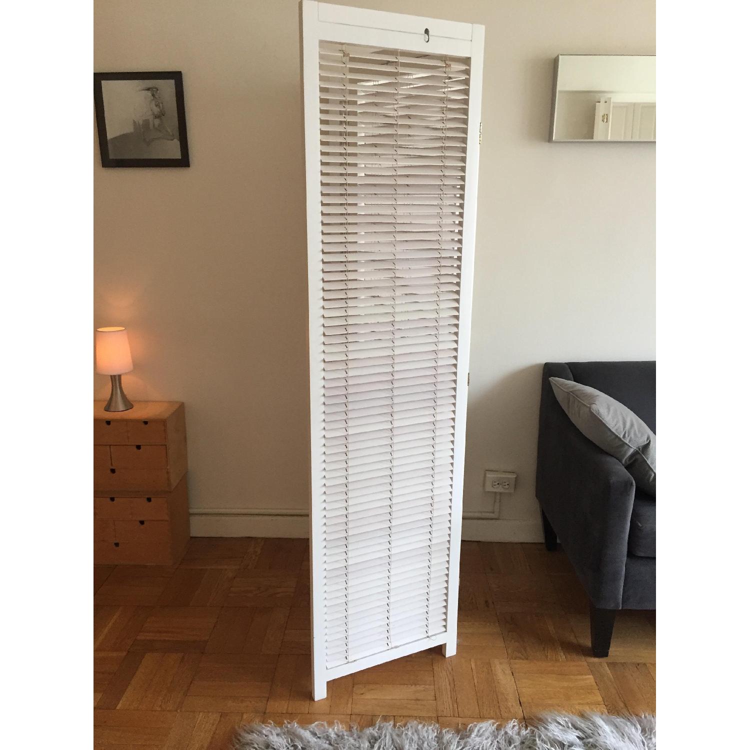 White 3 Panel Room Divider - image-2