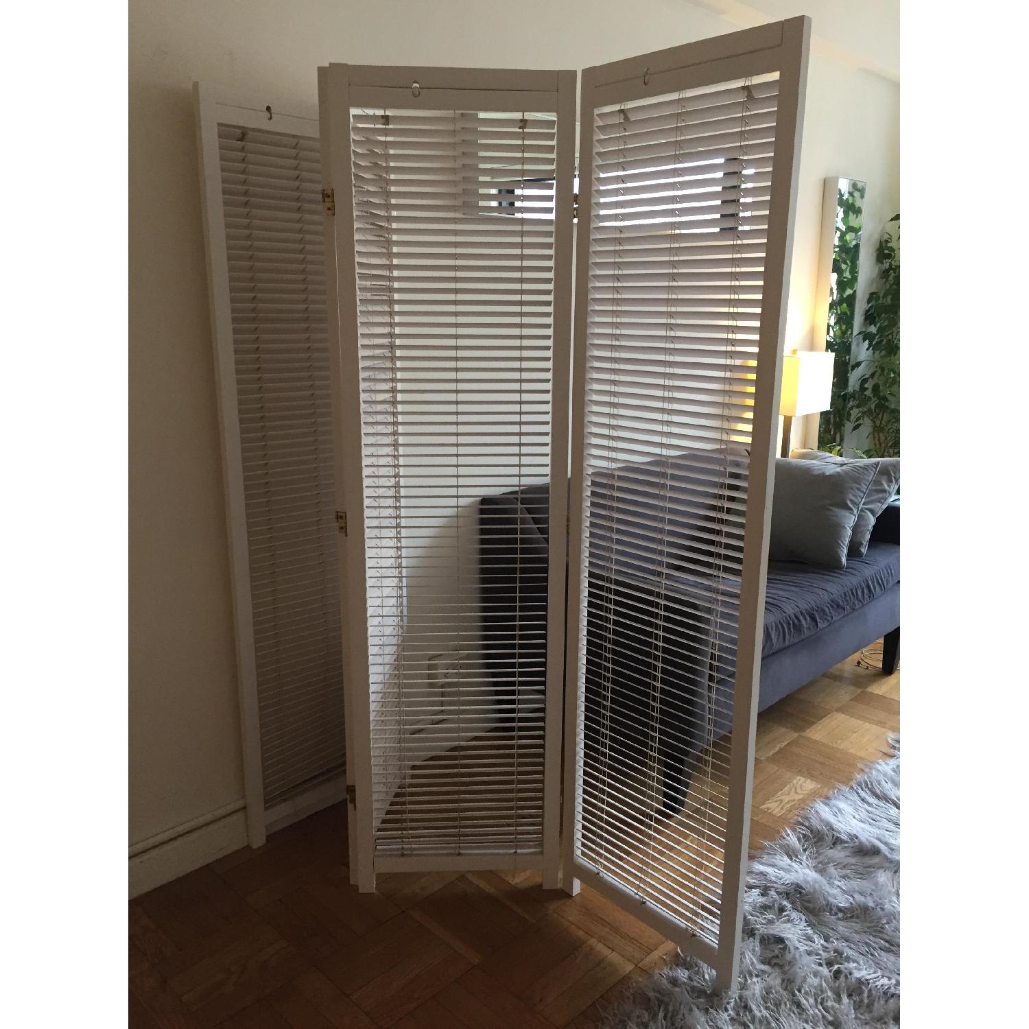 White 3 Panel Room Divider - image-3