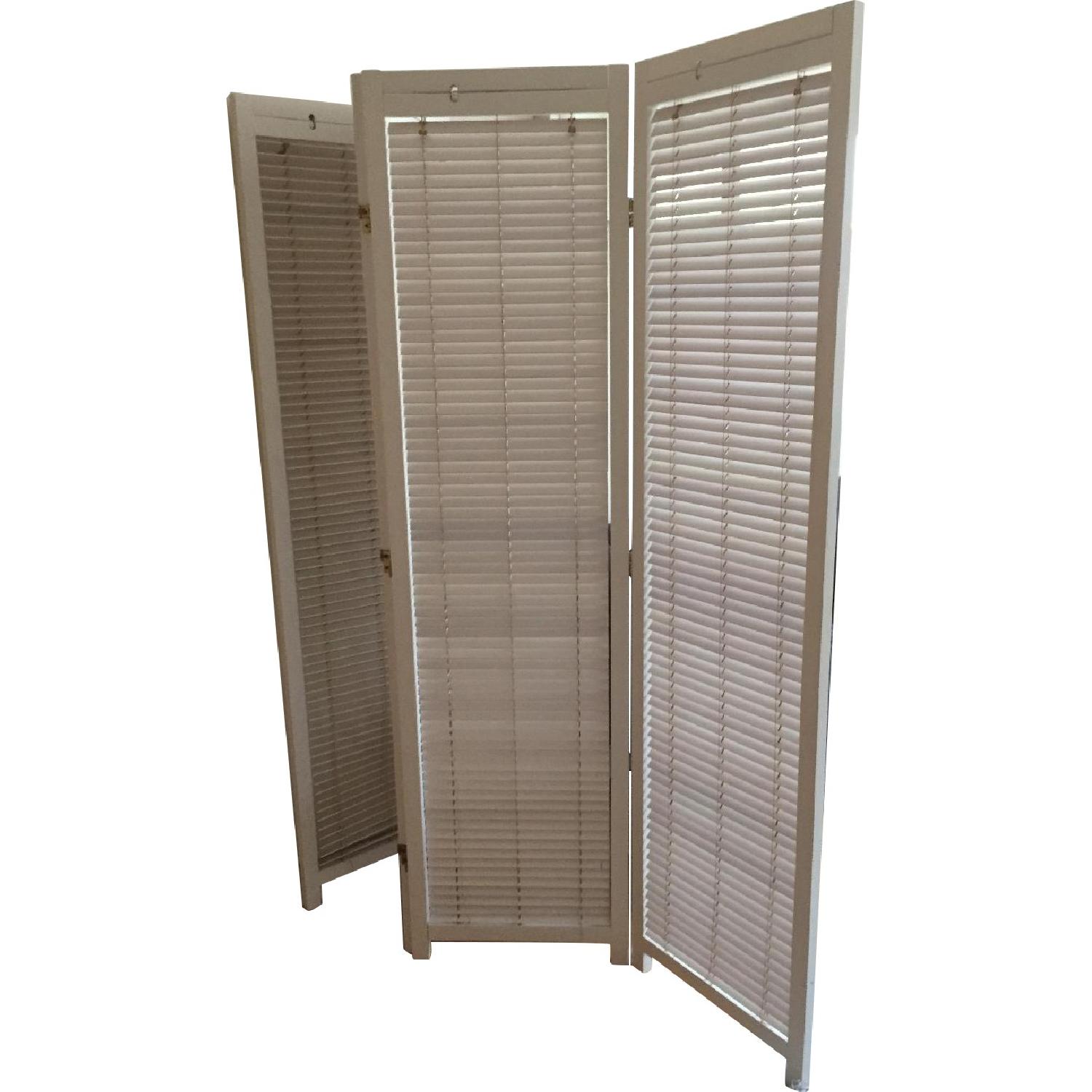 White 3 Panel Room Divider AptDeco
