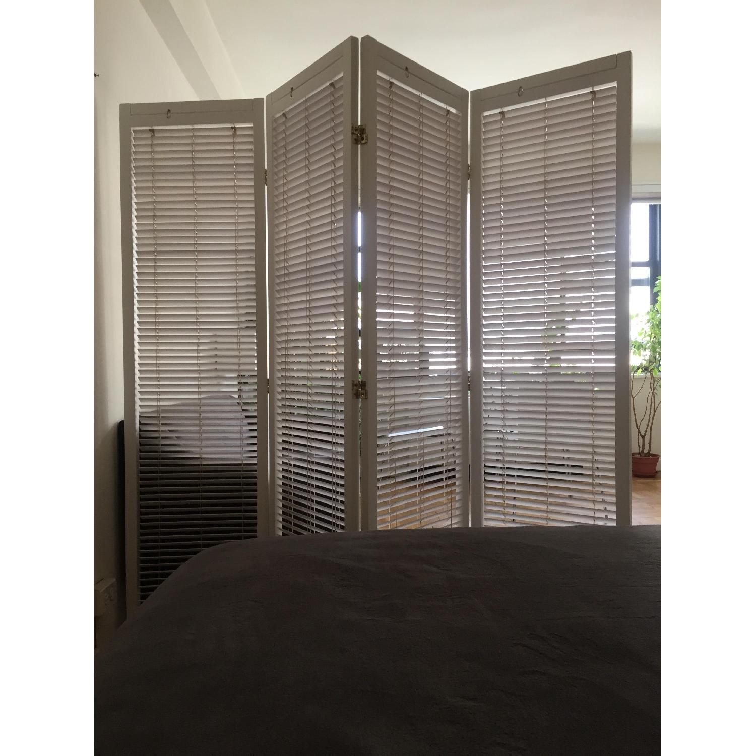 White 3 Panel Room Divider - image-9