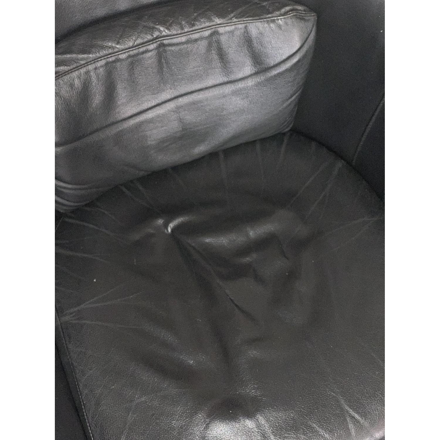 Ikea Faux Leather Tub Chair AptDeco