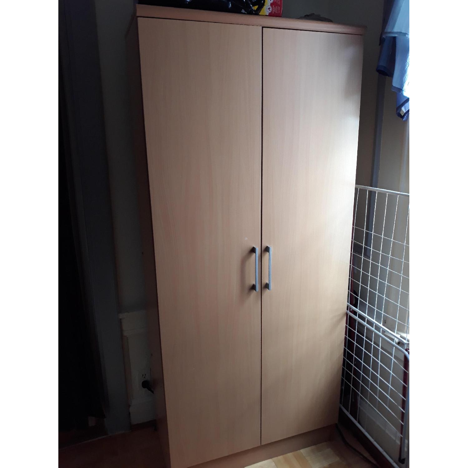 Natural Wood Wardrobe - image-1