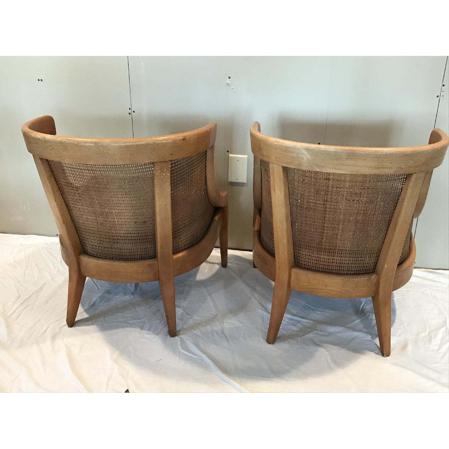 American of Martinsville Cane Barrel Chairs - image-4