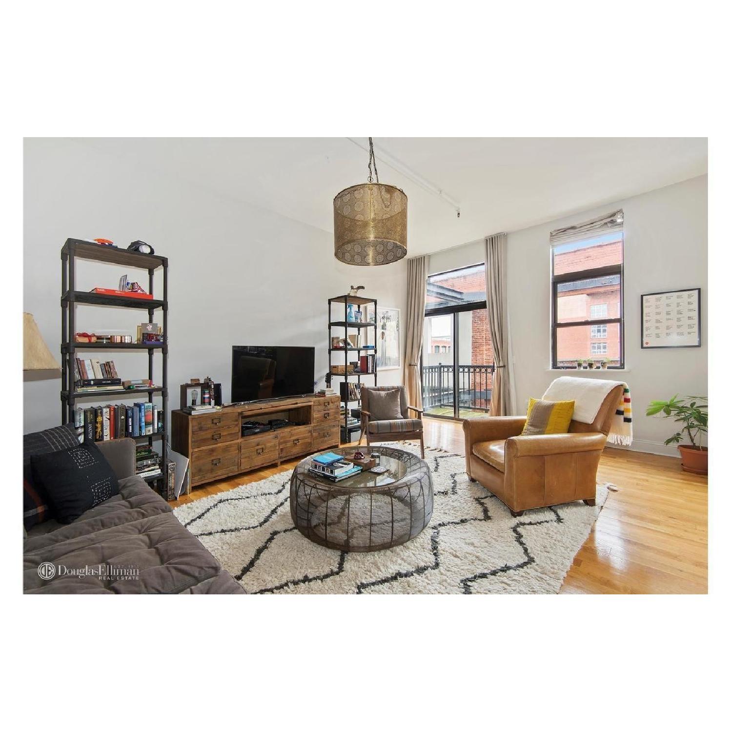 Pottery Barn Brass Punched Drum Pendant - image-2