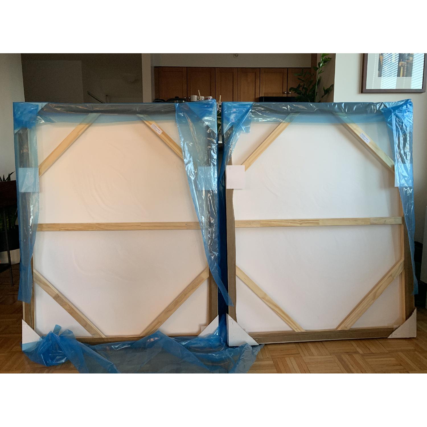 Williams Sonoma Neutral Swirl 2-Piece Art - image-5