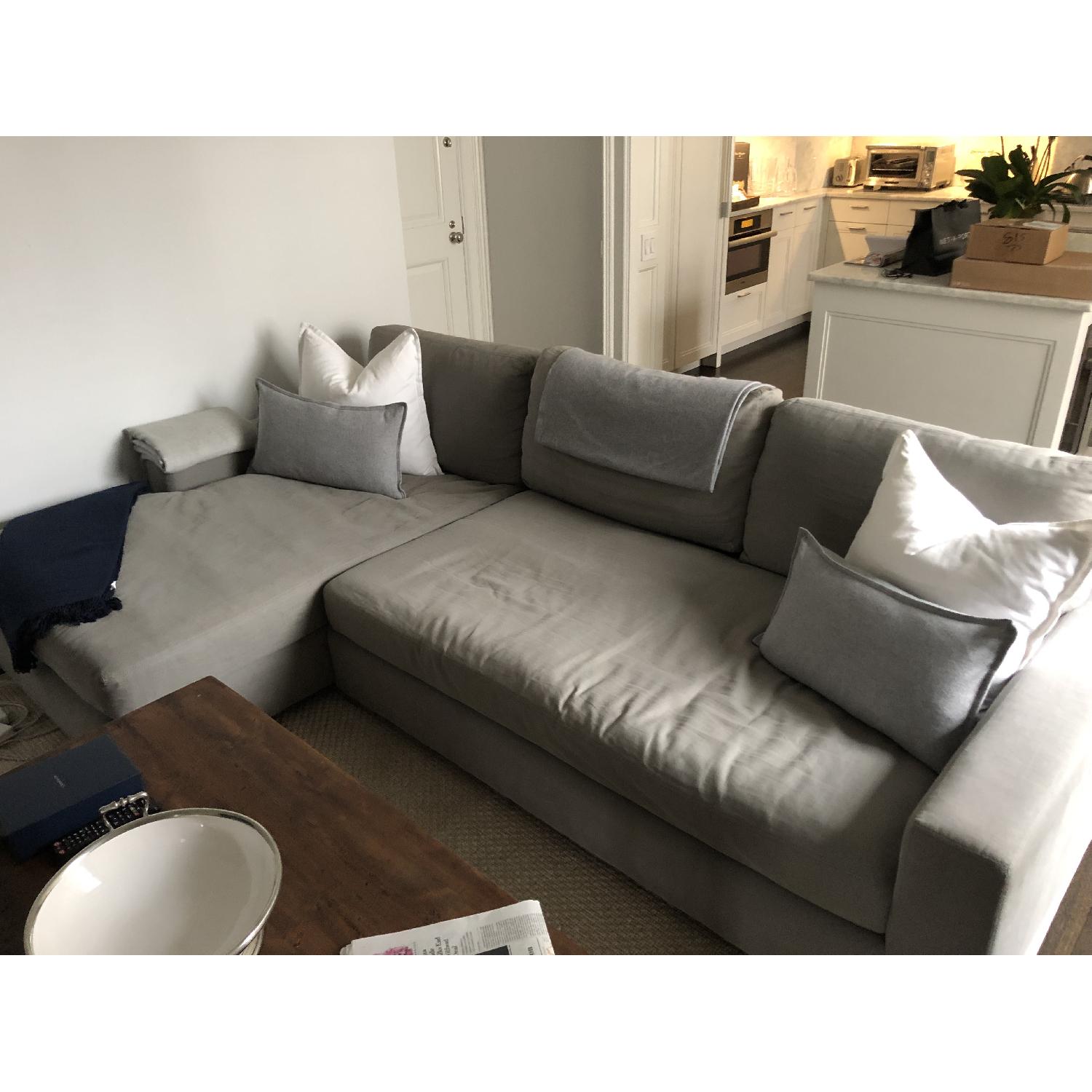 Restoration Hardware Maxwell Sofa LeftArm Chaise Sectional AptDeco