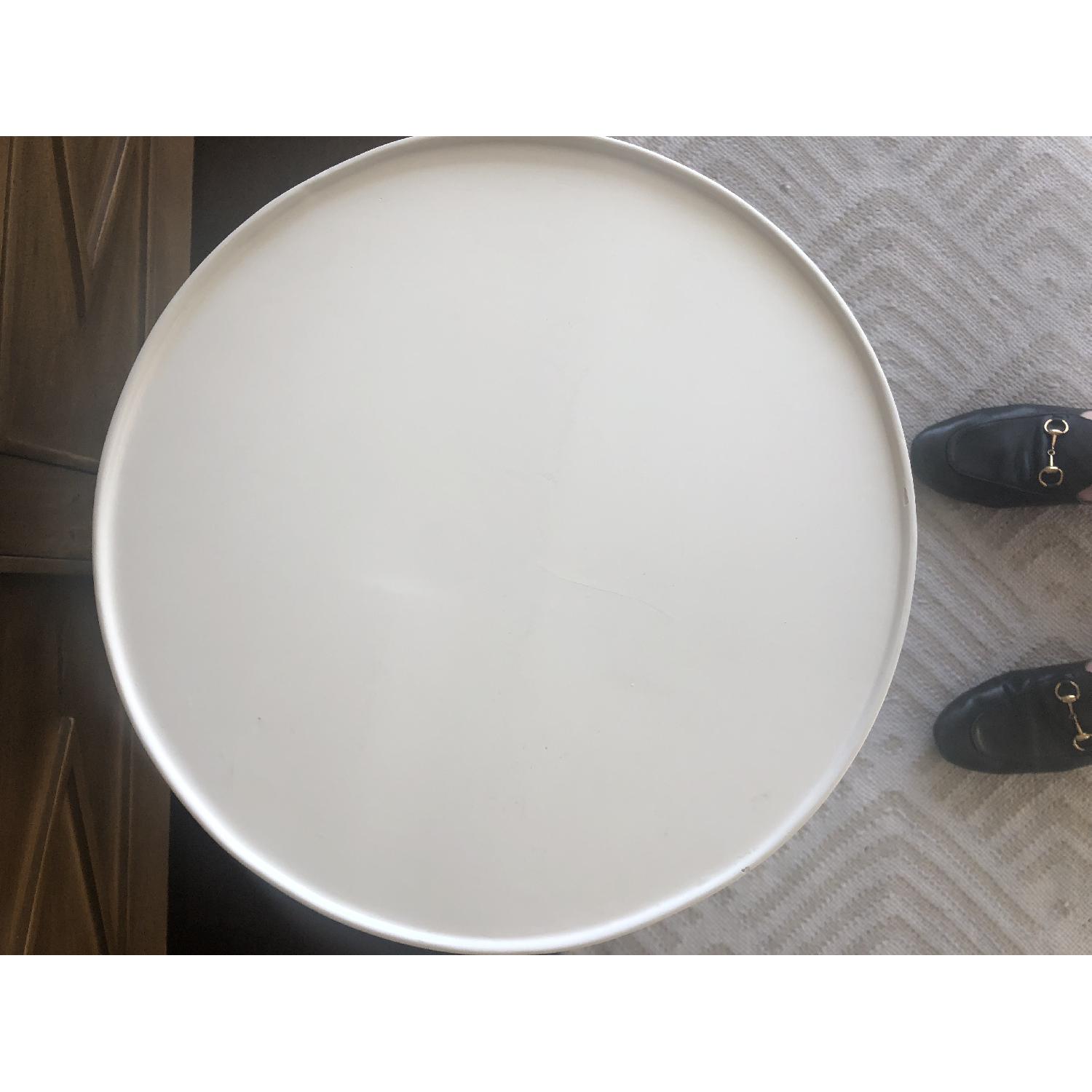 Horchow White Side/Bedside Table - image-3