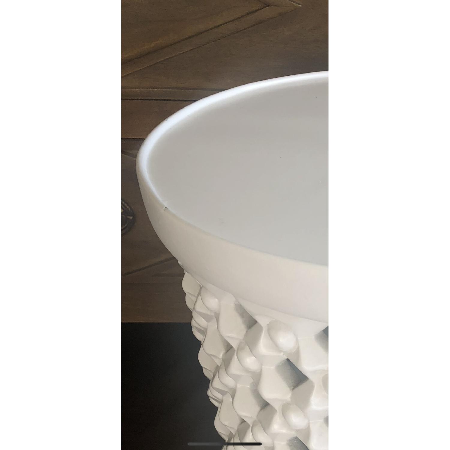 Horchow White Side/Bedside Table - image-4